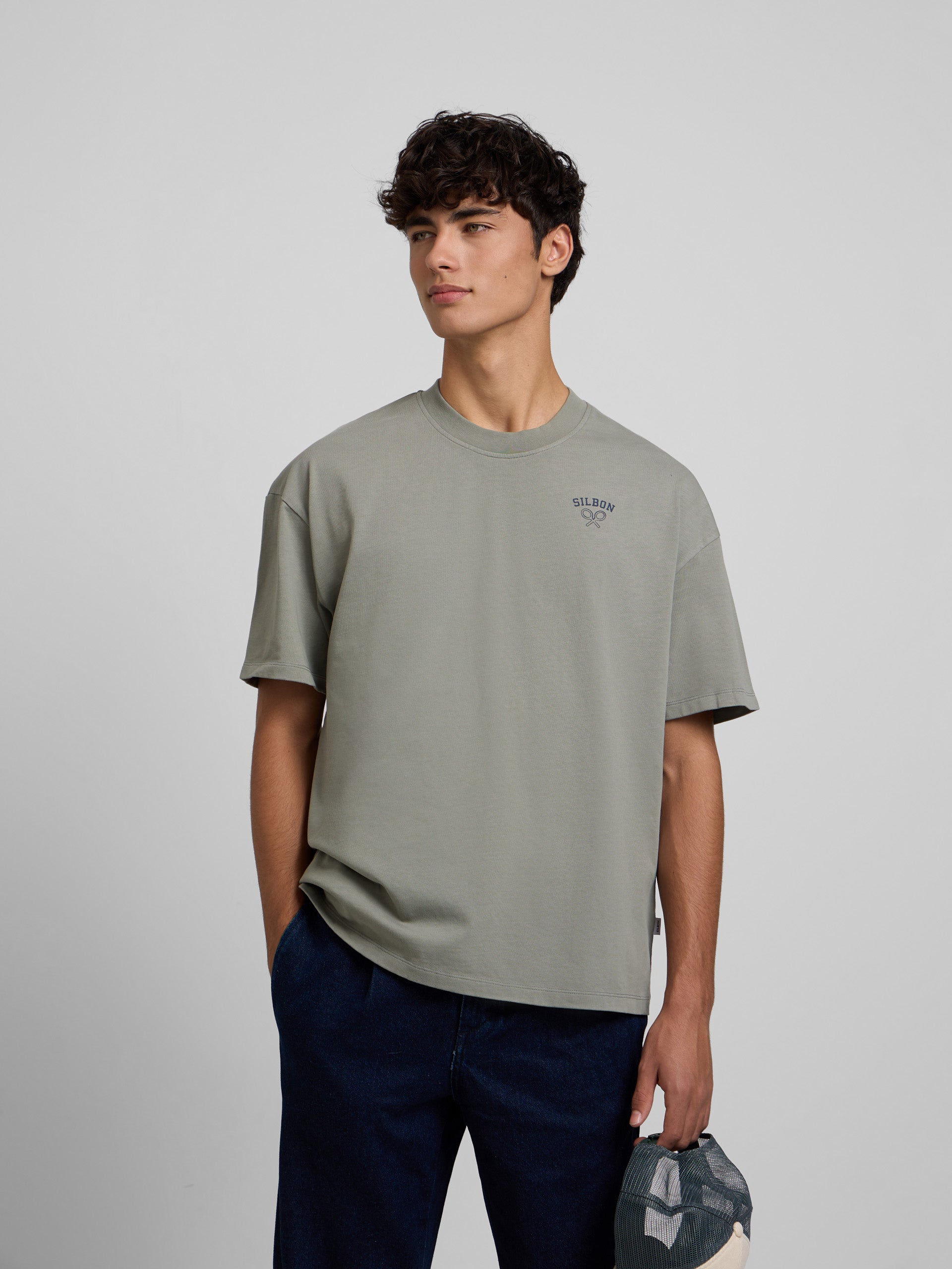 Camiseta relaxed fit soldiers khaki