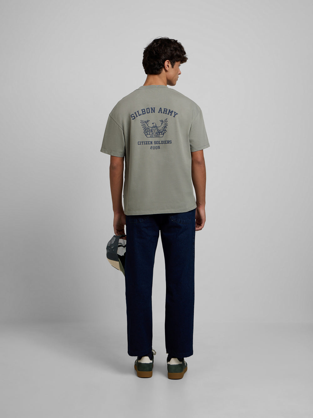 Camiseta relaxed fit soldiers khaki