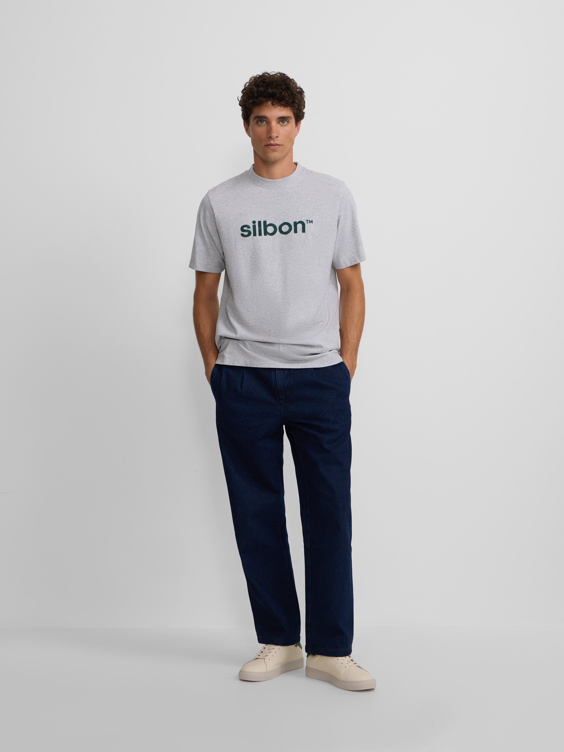 Silbon flock grey t-shirt