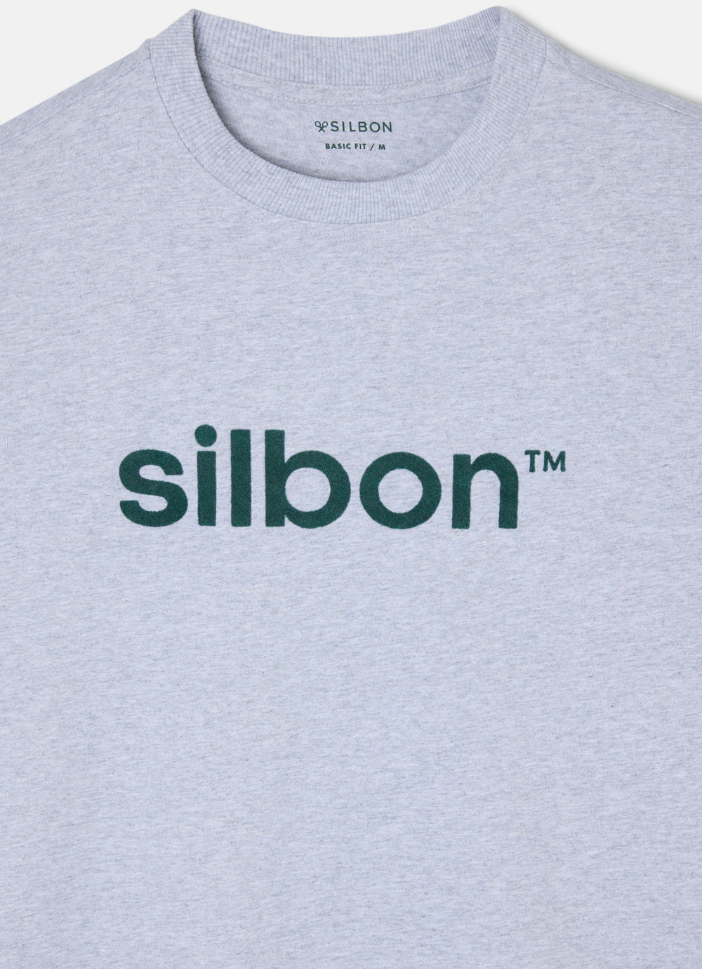 Camiseta silbon flock cinzenta
