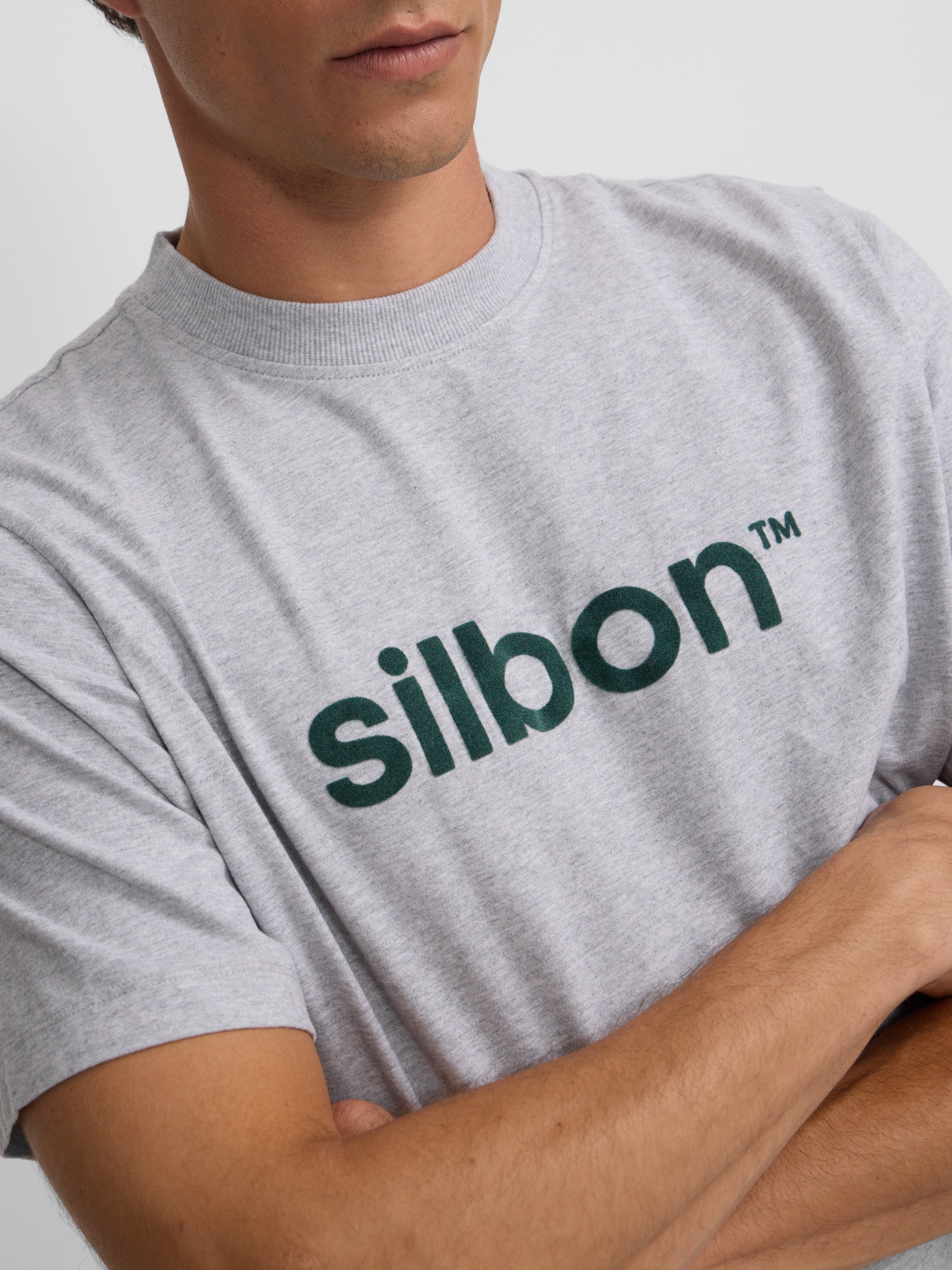 Silbon flock grey t-shirt