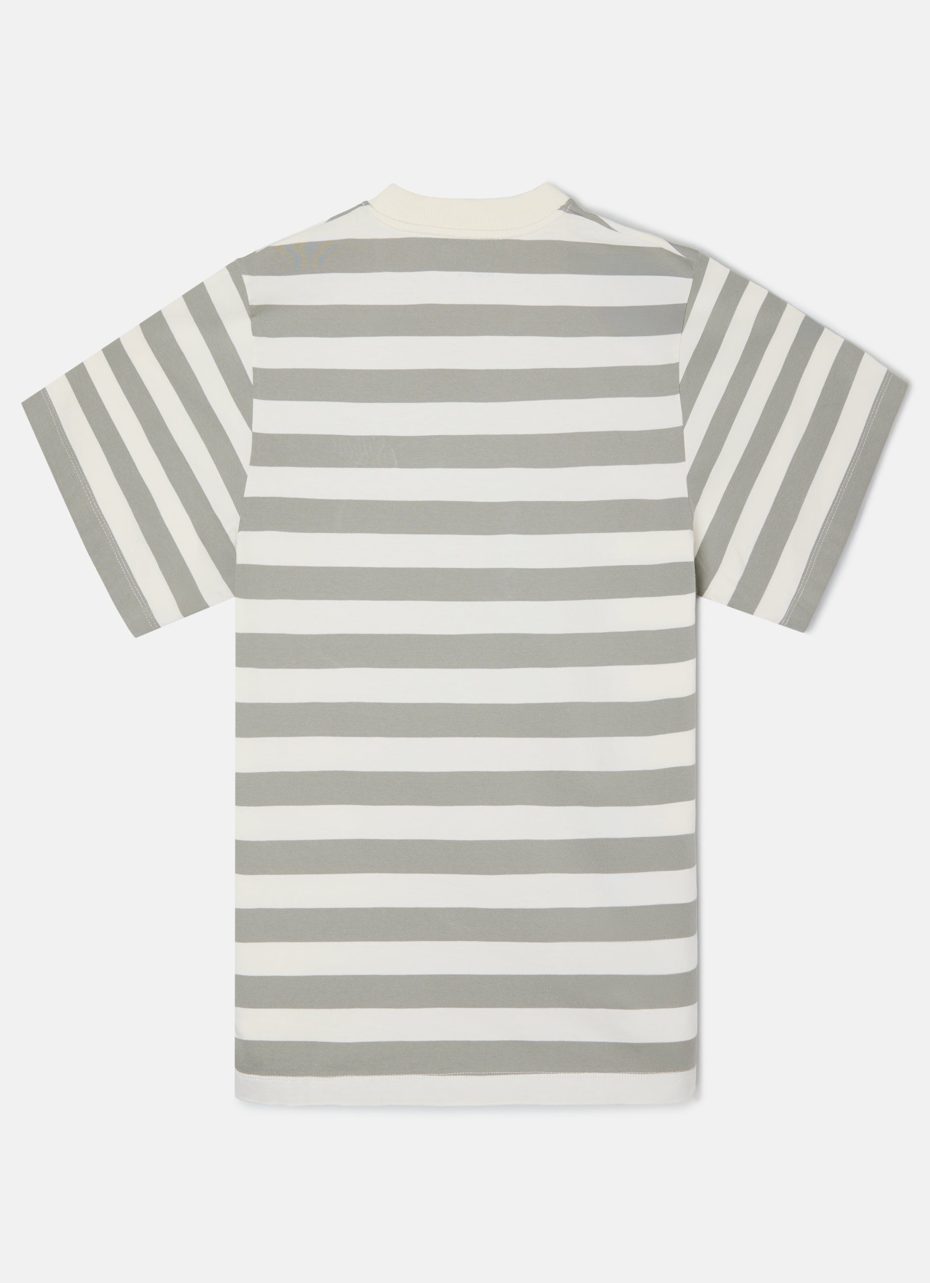 Special fit T-shirt with cream green stripes