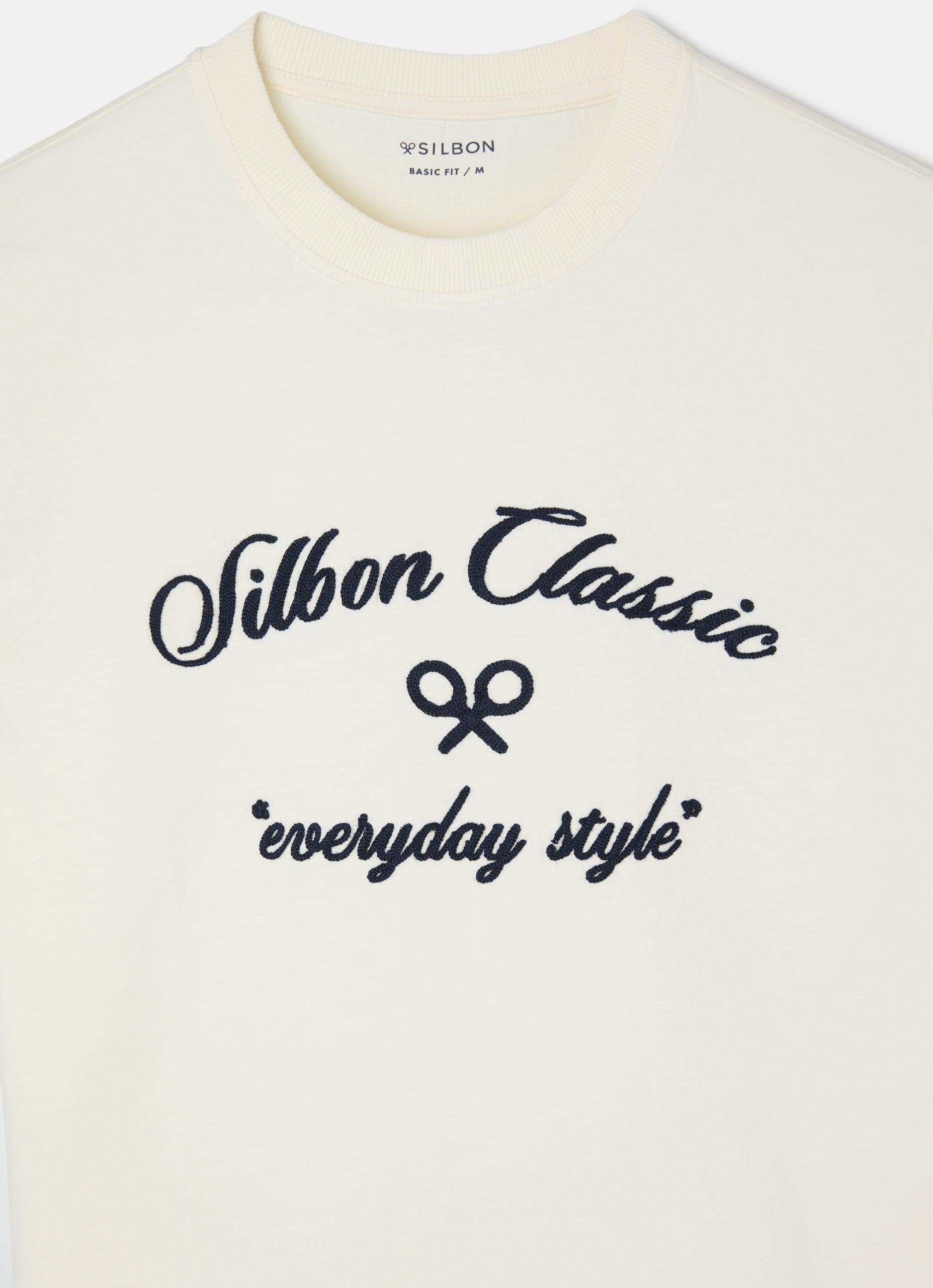 T-shirt style quotidien crème