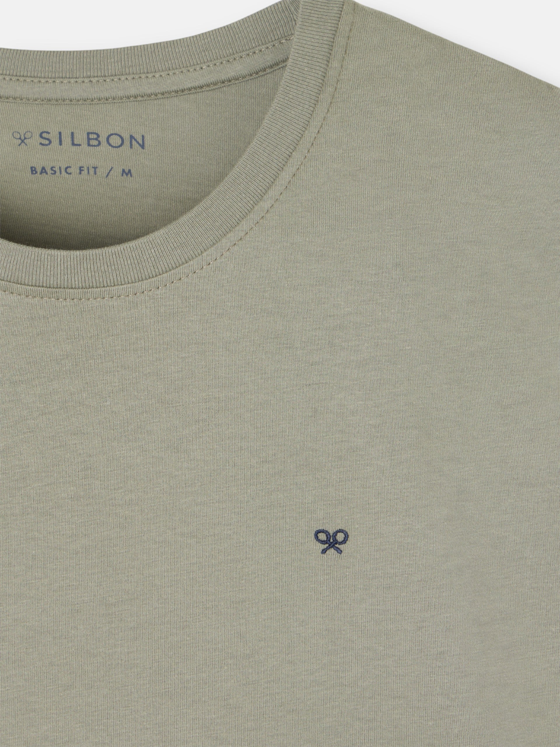 Green mini logo silbon t-shirt