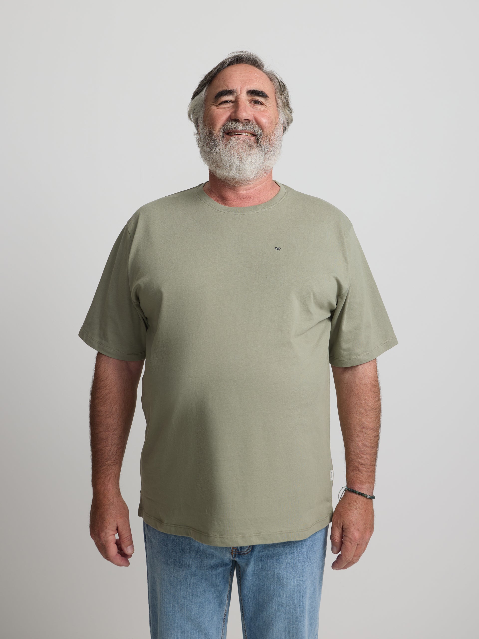 Green mini logo silbon t-shirt