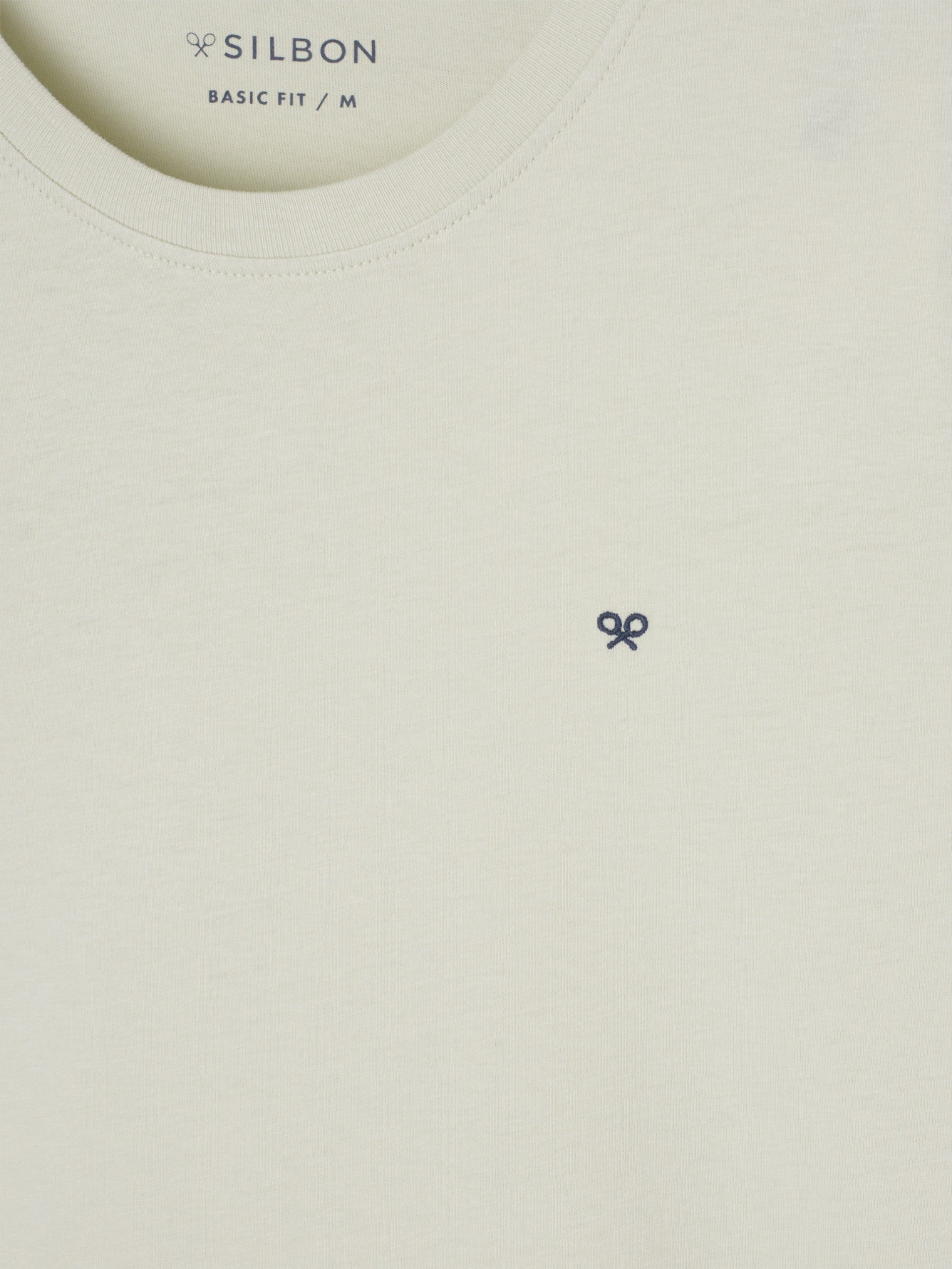 Camiseta silbon minilogo verde claro