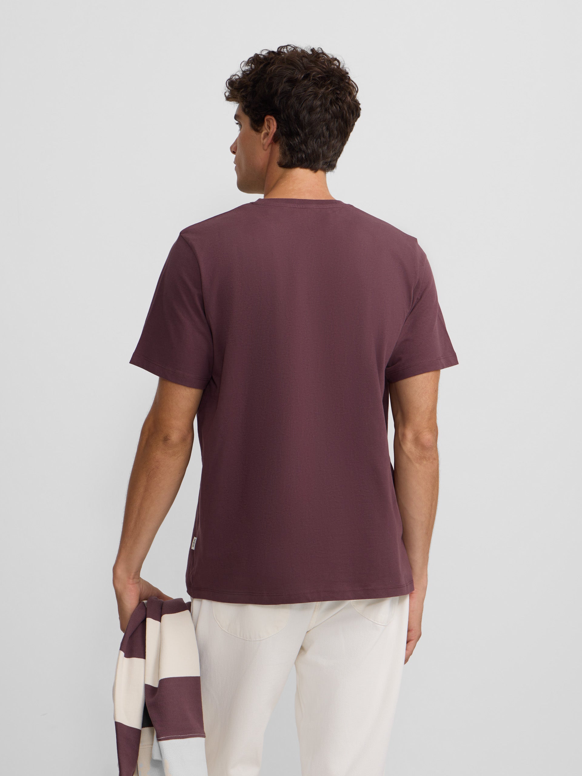 Burgundy Whistle Mini Logo T-shirt