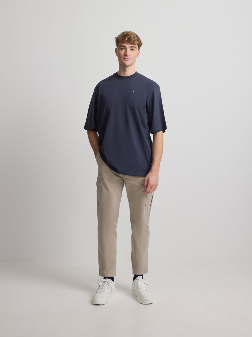 Camiseta clasica special fit minilogo azul marino