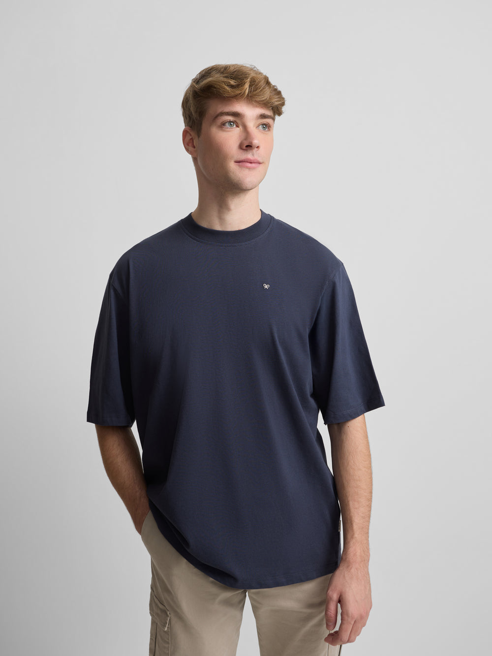 Camiseta clasica special fit minilogo azul marino