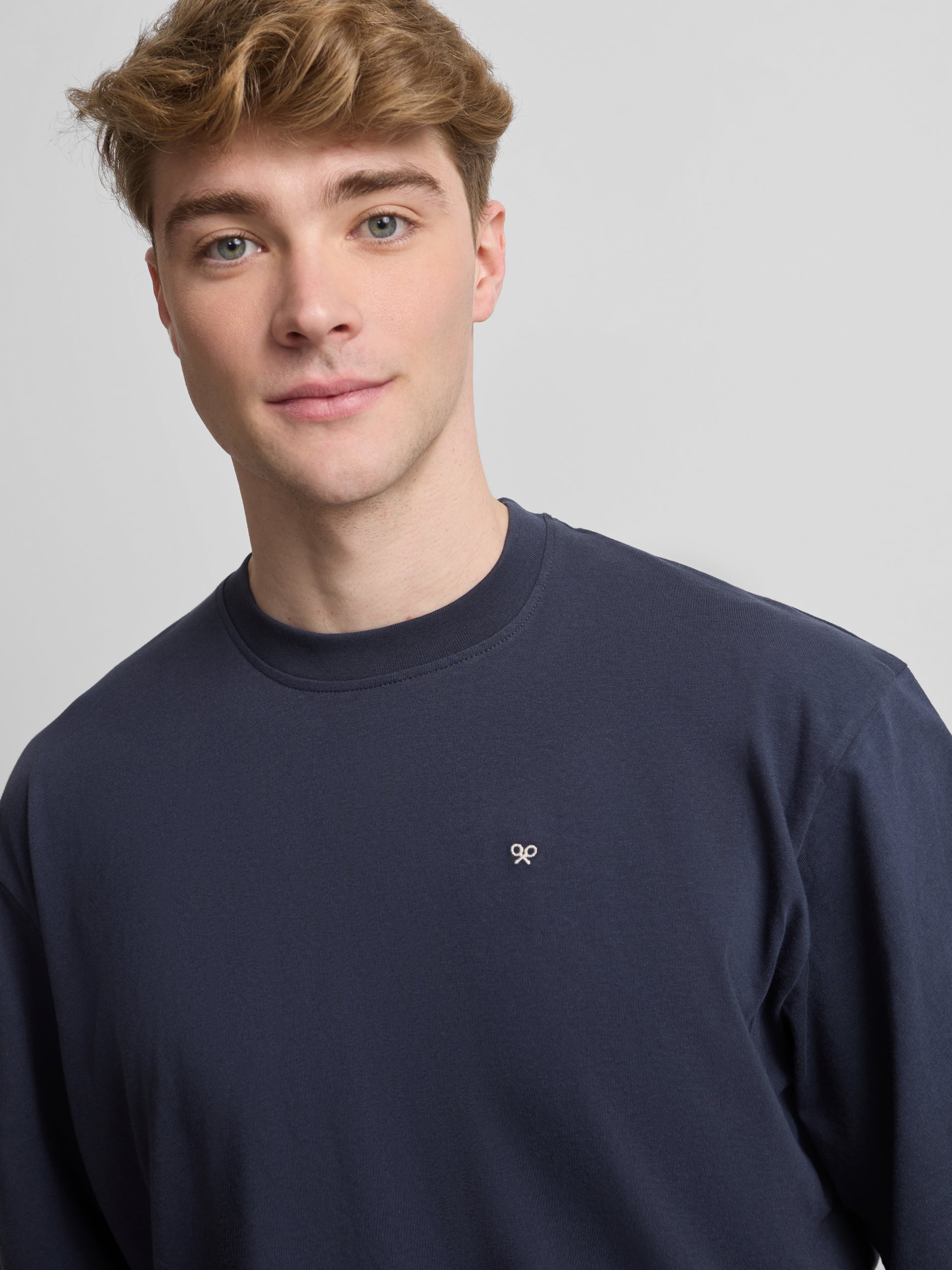 Camisola clássica special fit minilogo azul-marinho