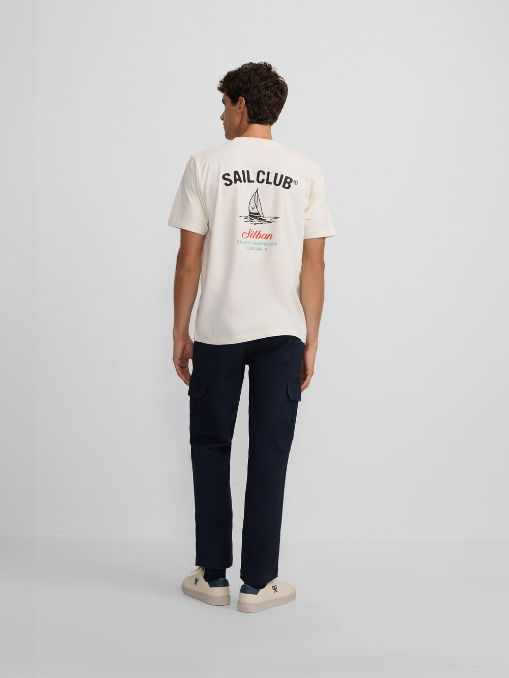 Camiseta sail club crema