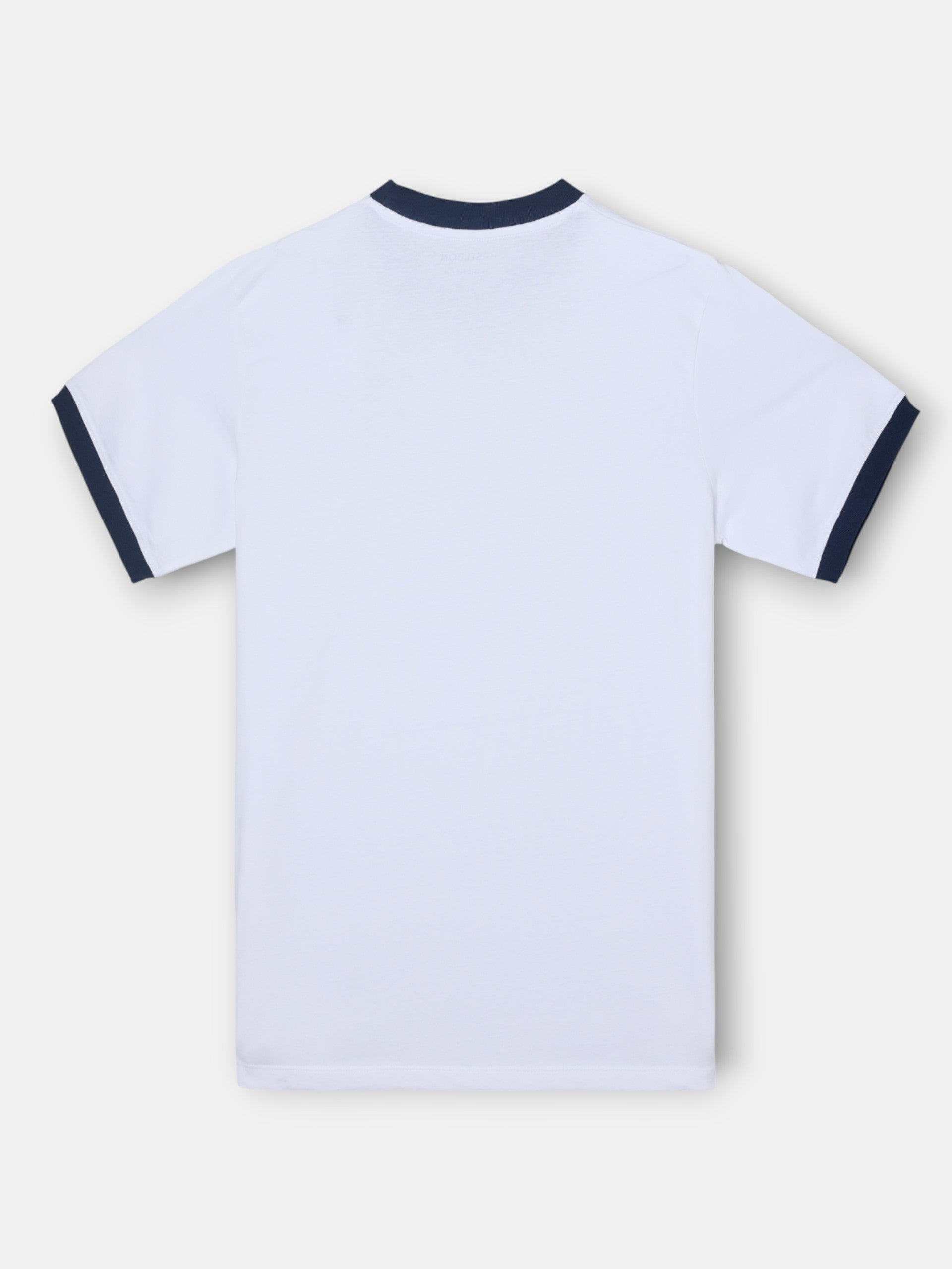 Camiseta silbon retro patch blanca