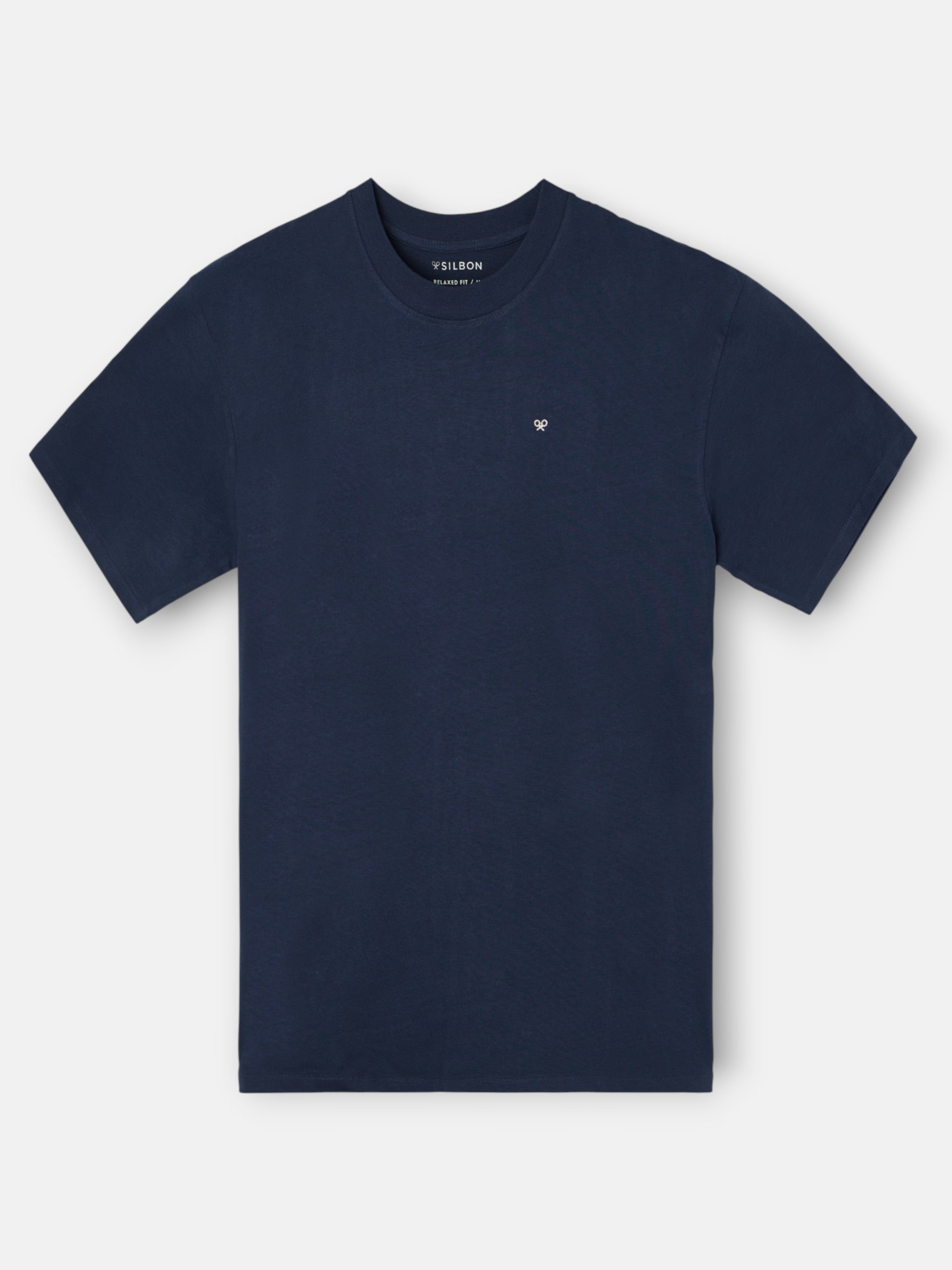 Relaxed fit sport college navy T-shirt