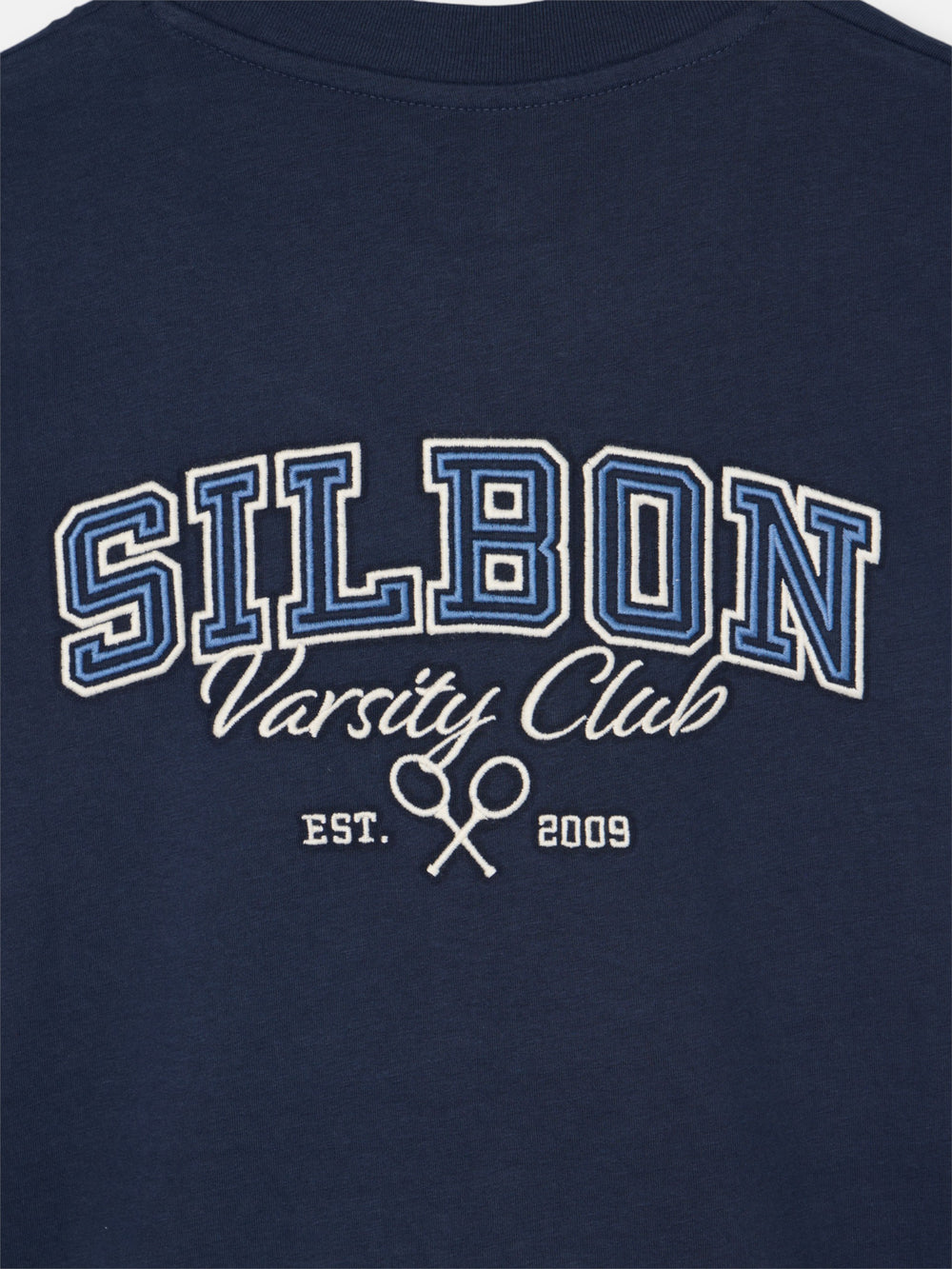 Relaxed fit sport college navy T-shirt