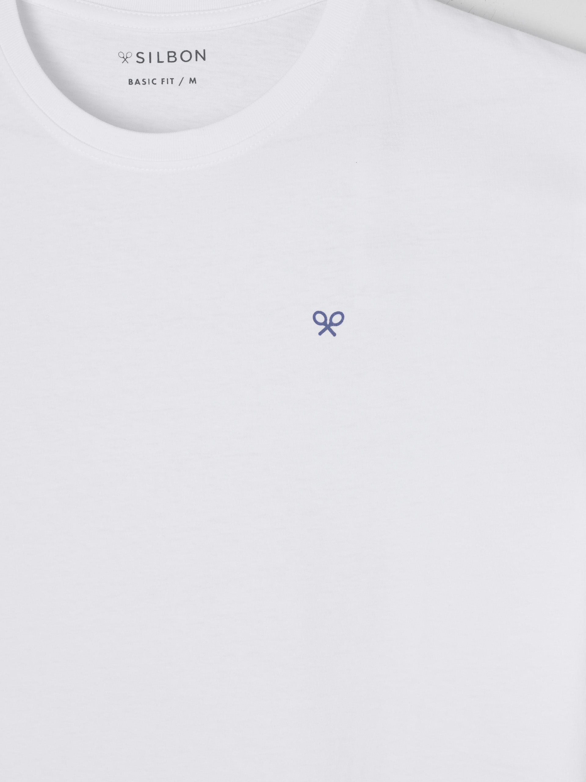 White multicolor ethnic circle t-shirt