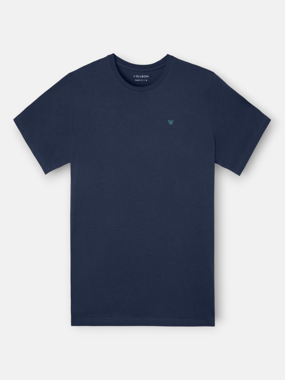 Multicolored ethnic circle t-shirt in navy blue