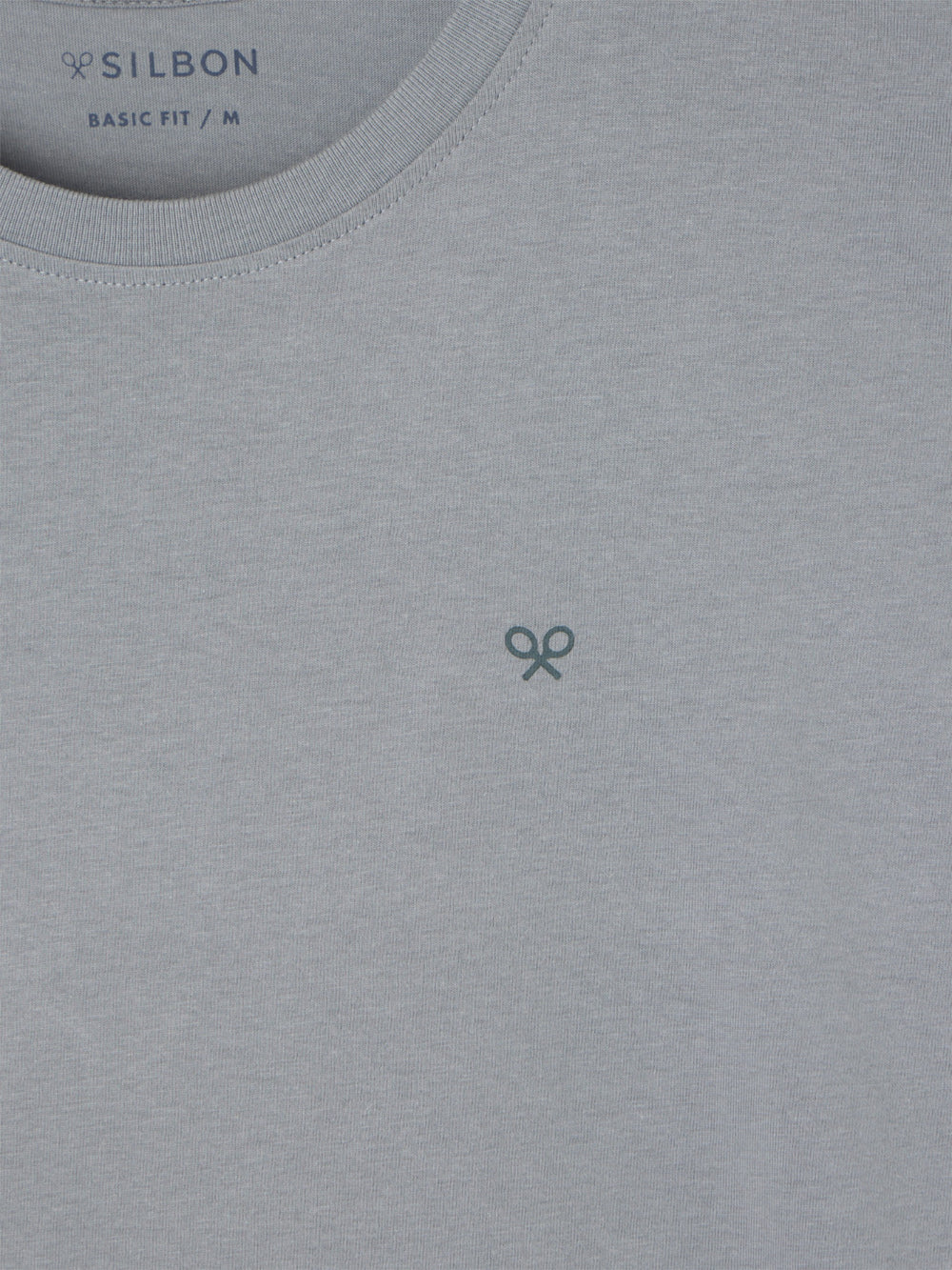 T-shirt pixel étnico azul cinzento