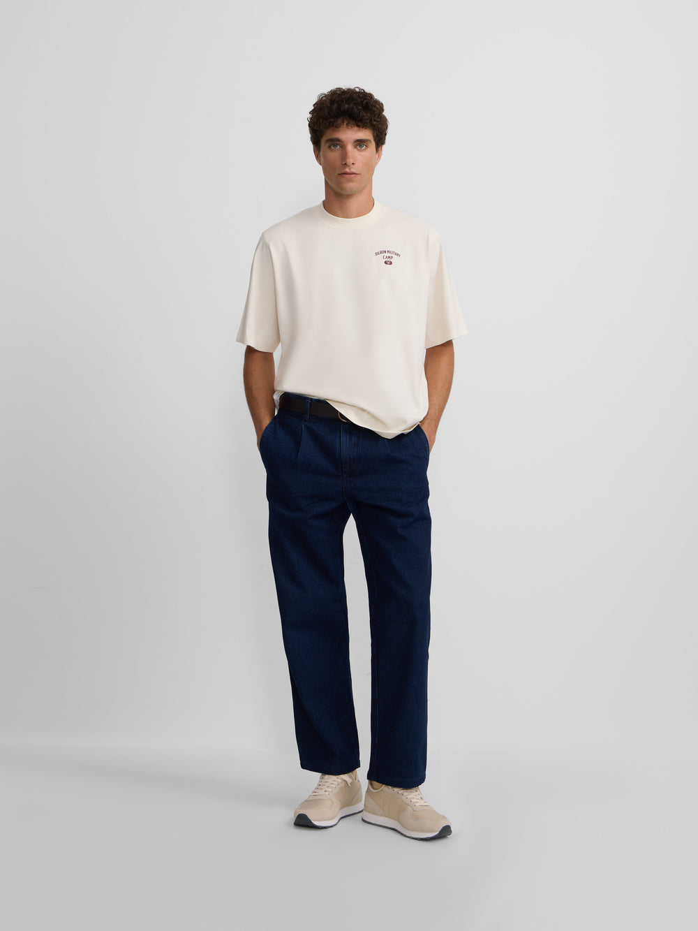 Camiseta special fit military camp crema