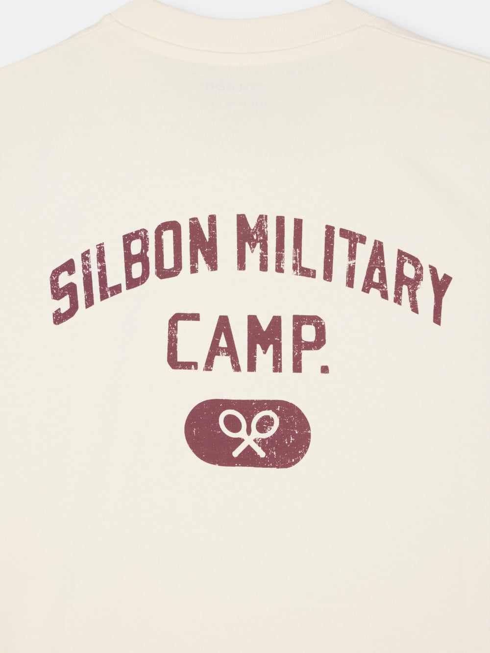 Camiseta special fit military camp crema