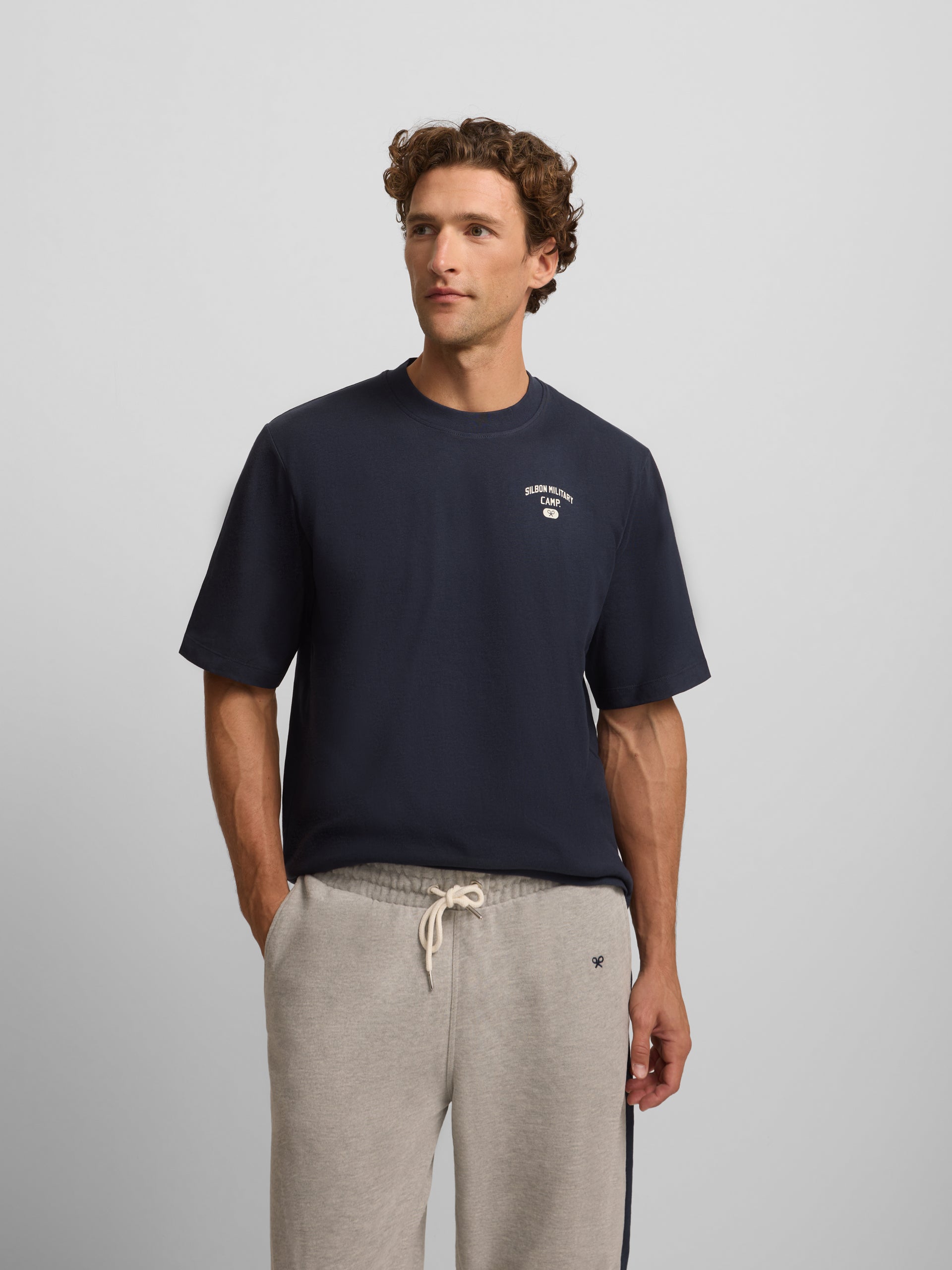 Camiseta special fit military camp azul marino