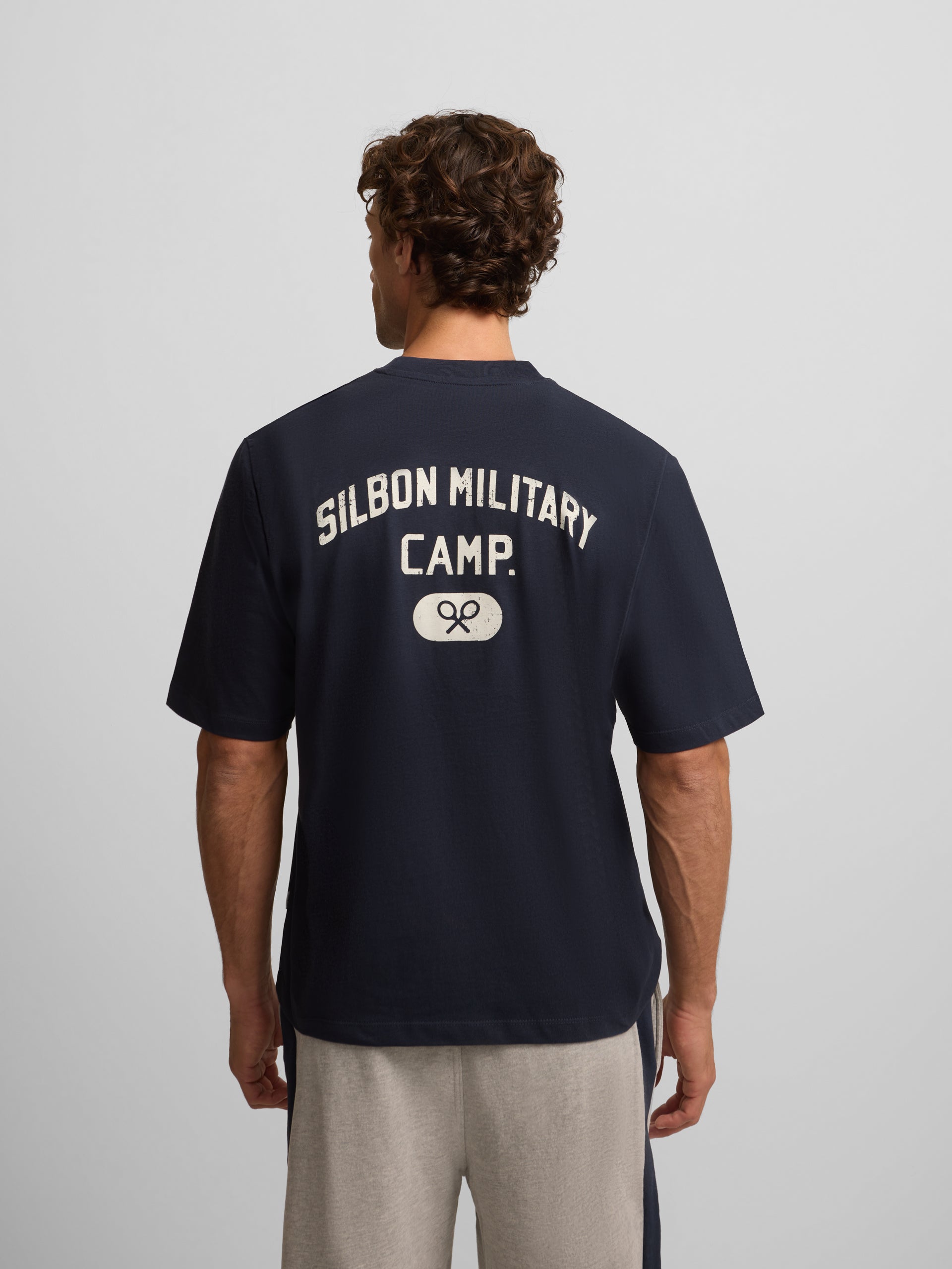 Camiseta special fit military camp azul marino