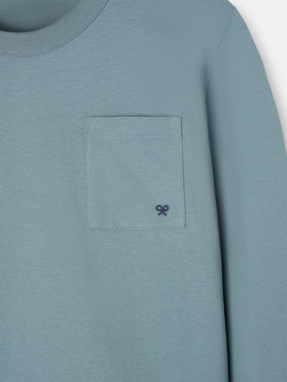 Camiseta manga larga bolsillo verde