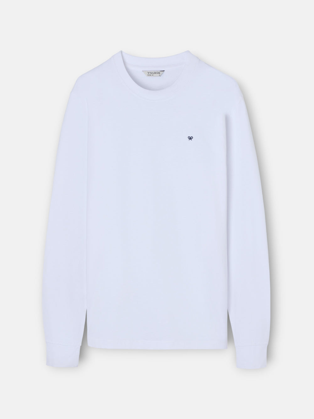 Camiseta manga larga minilogo blanca
