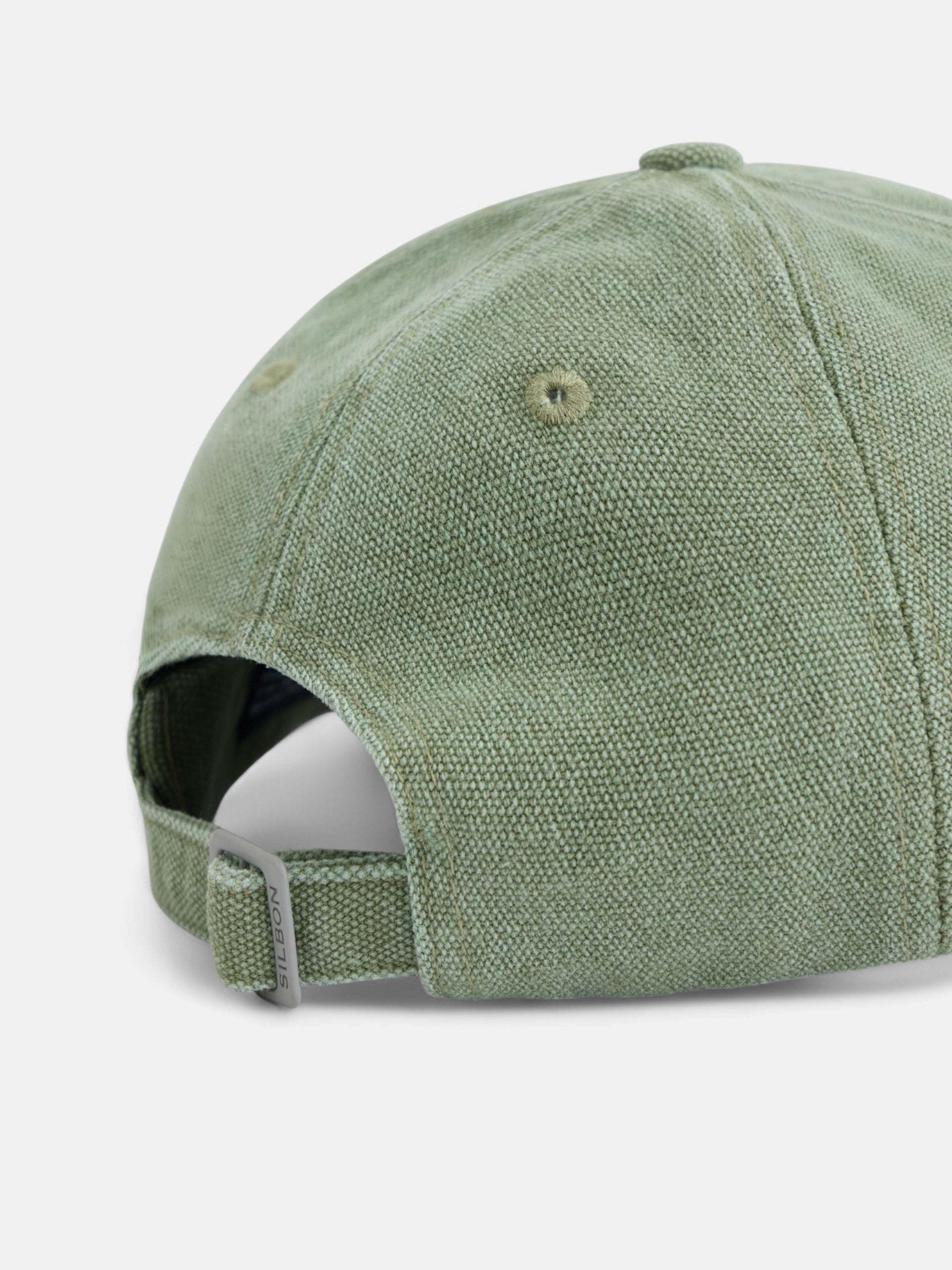 Green embroidered racket cap