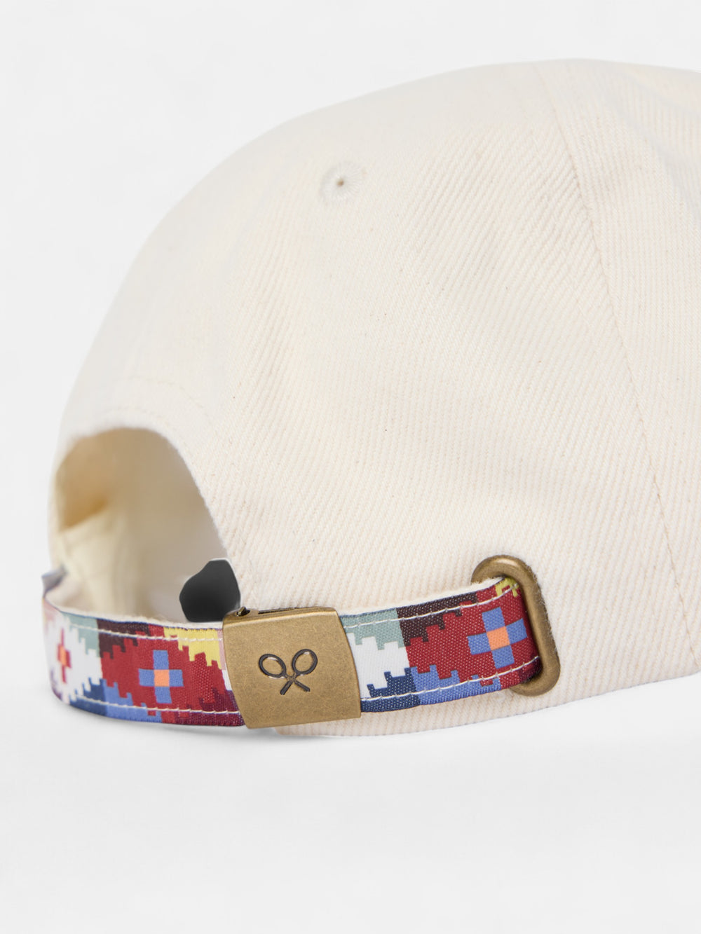 Gorra parche etnico beige