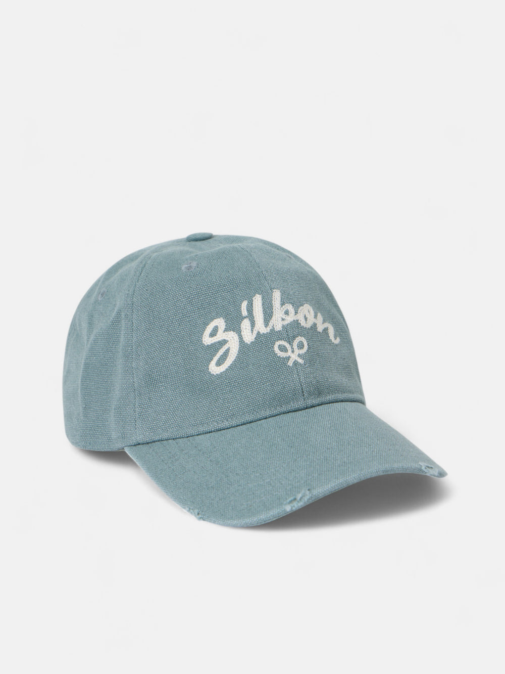 Gorra silbon desgastada verde