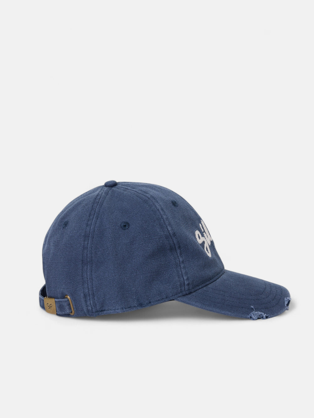 Gorra silbon desgastada azul marino