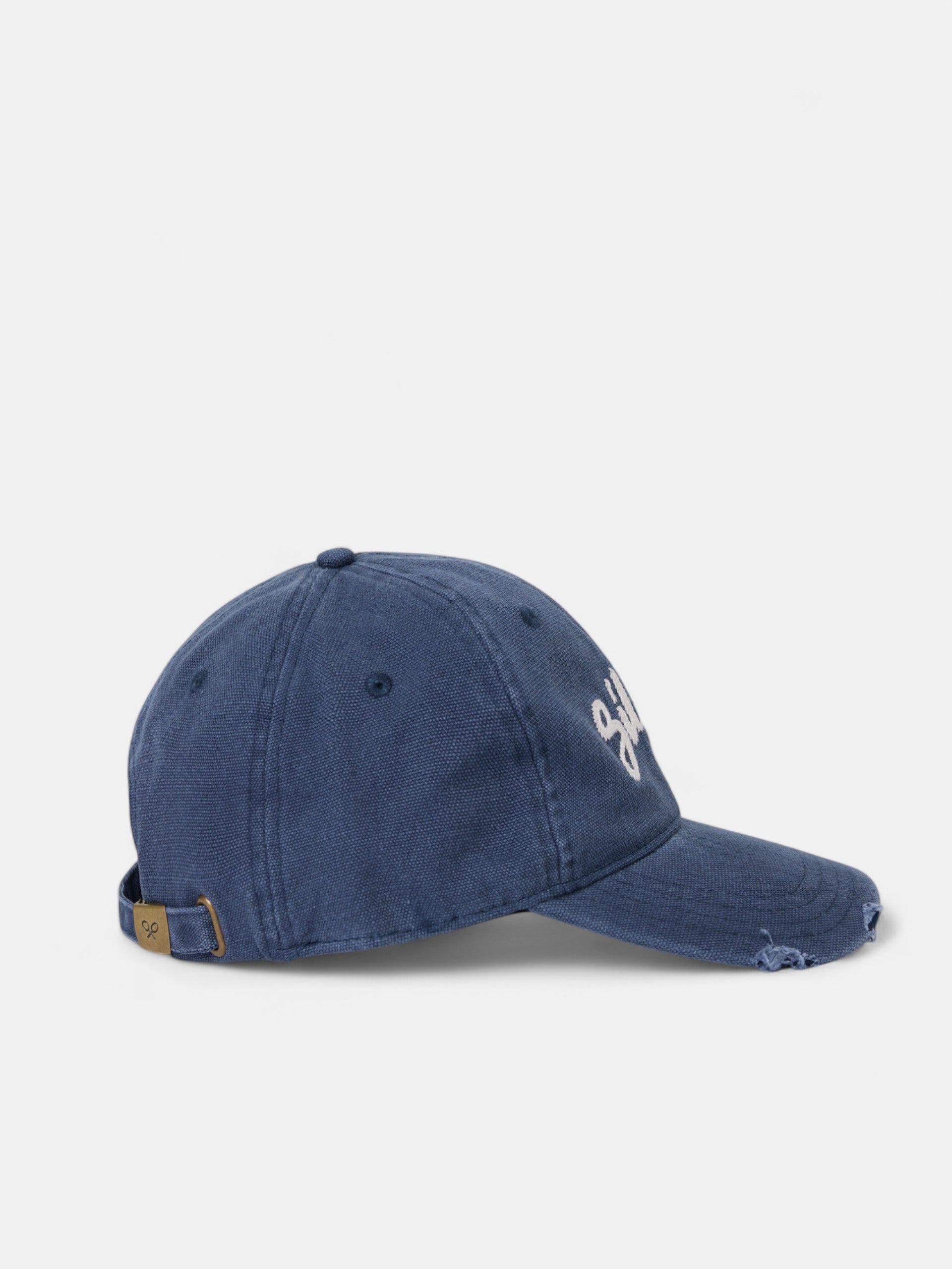 Gorra silbon desgastada azul marino