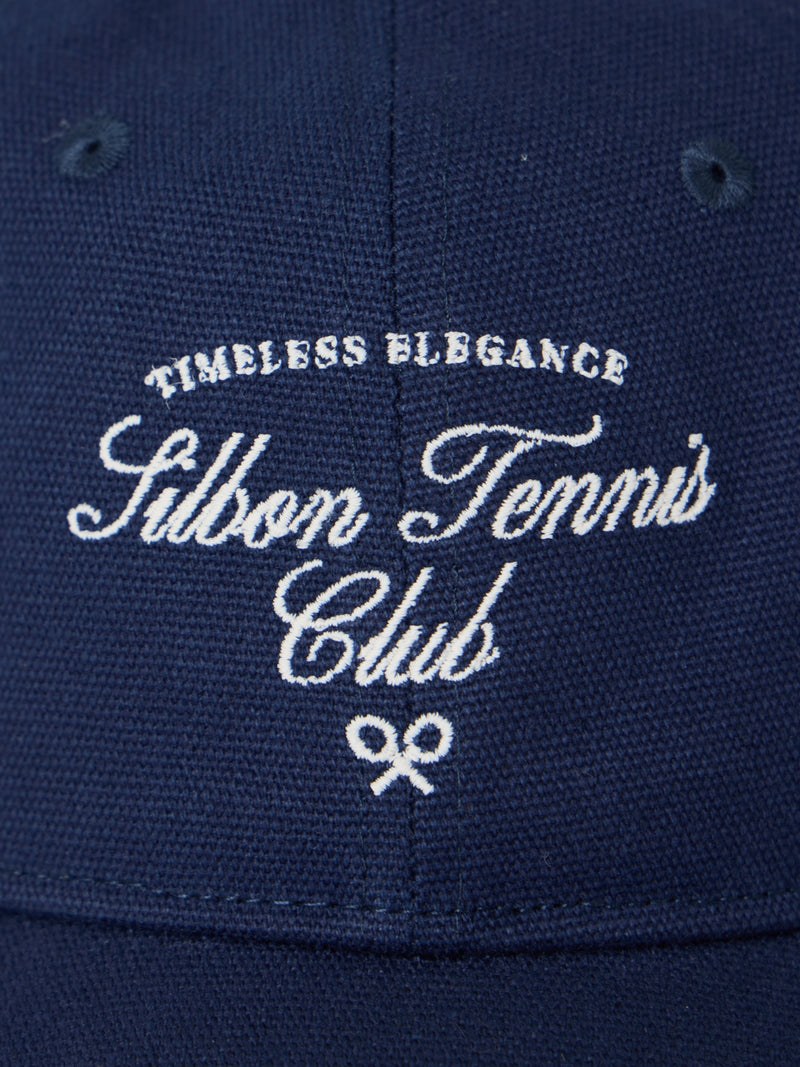 Casquette Silbon Tennis Club bleu marine