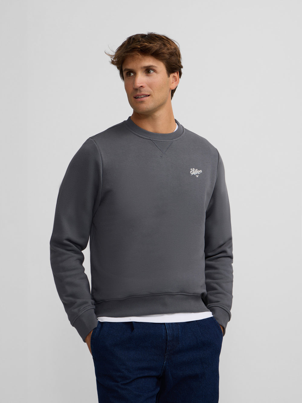 Sudadera the silbon squad gris