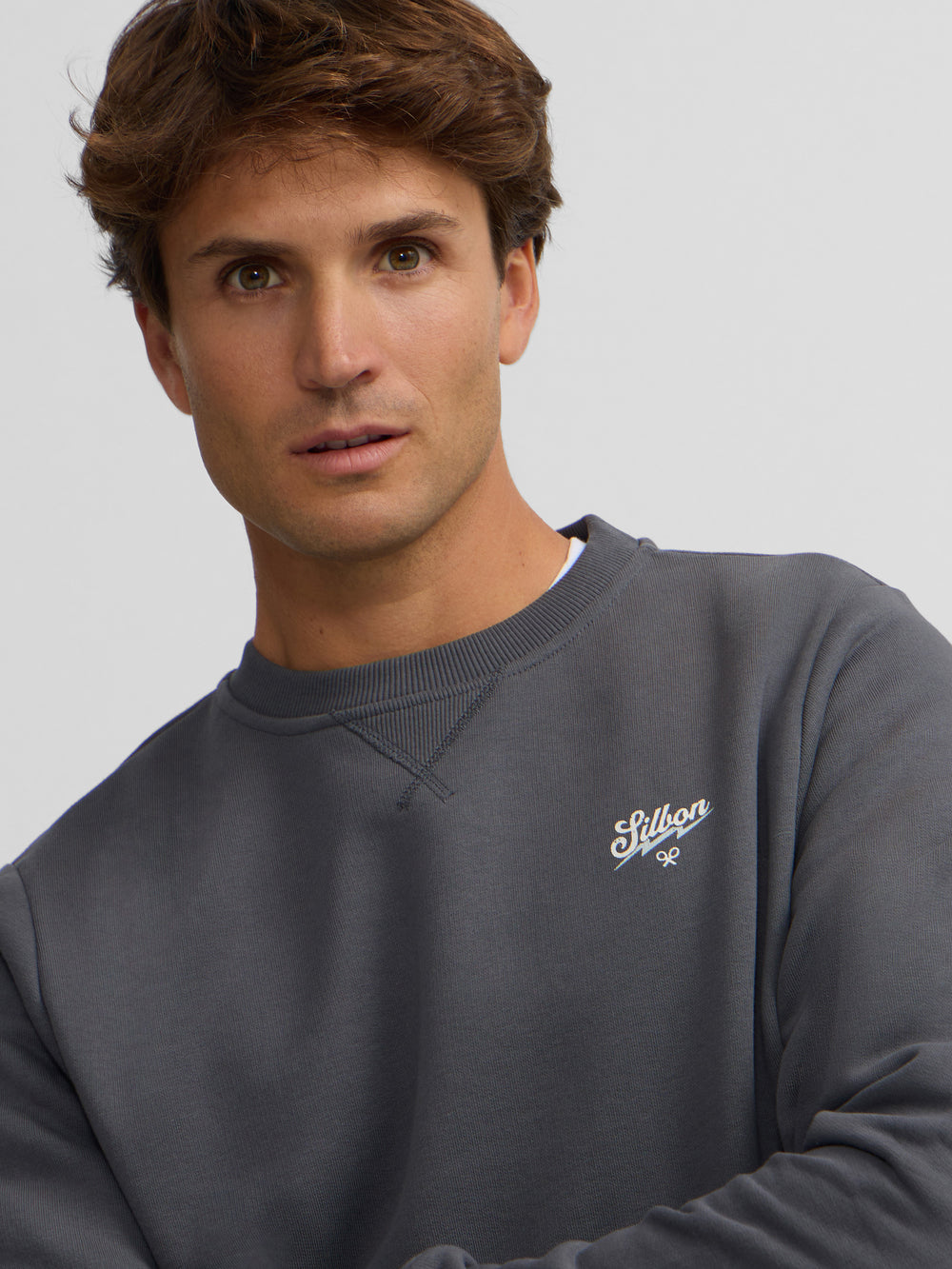 Sudadera the silbon squad gris