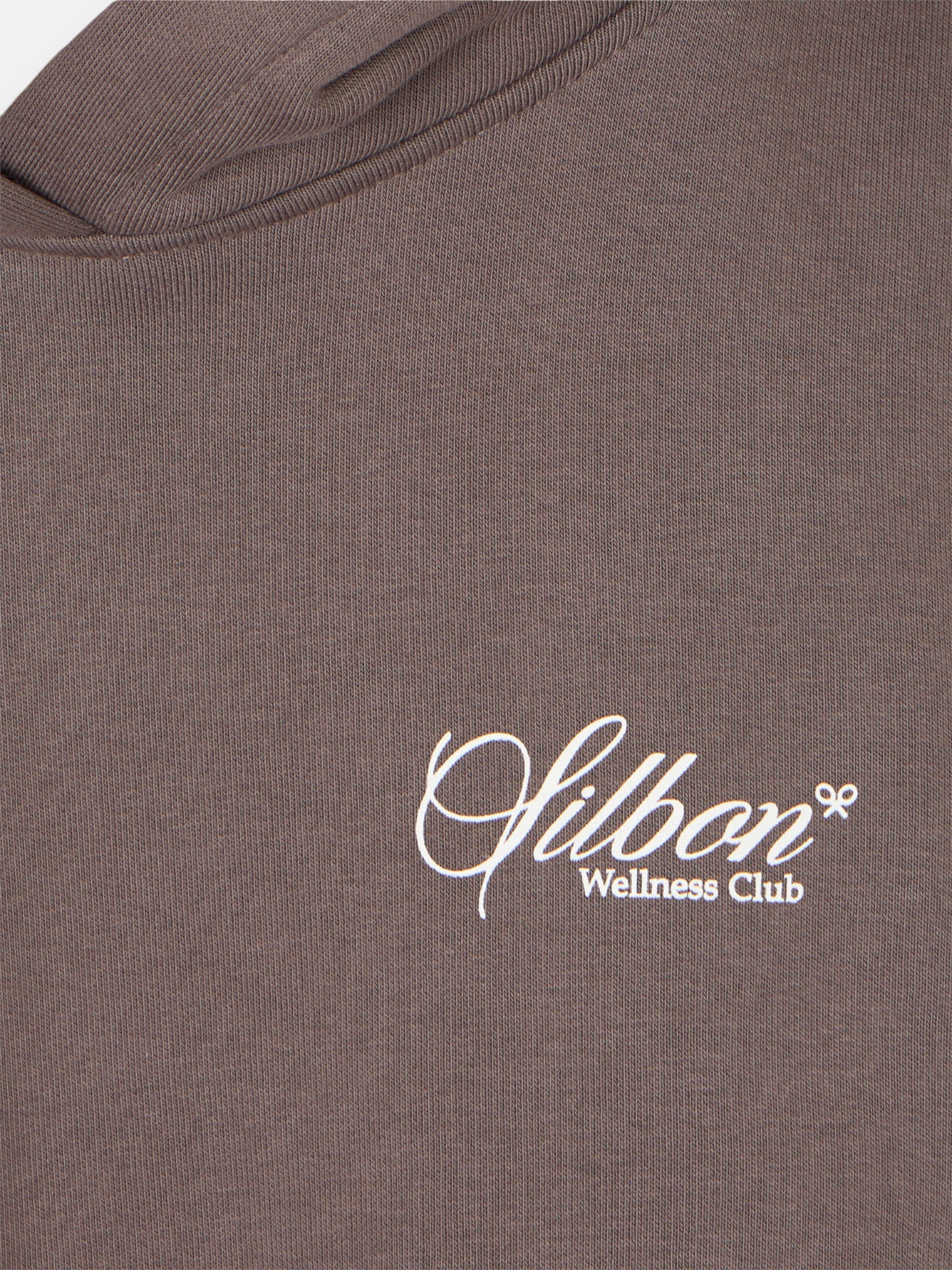 Wellness club brown hoodie sweatshirt