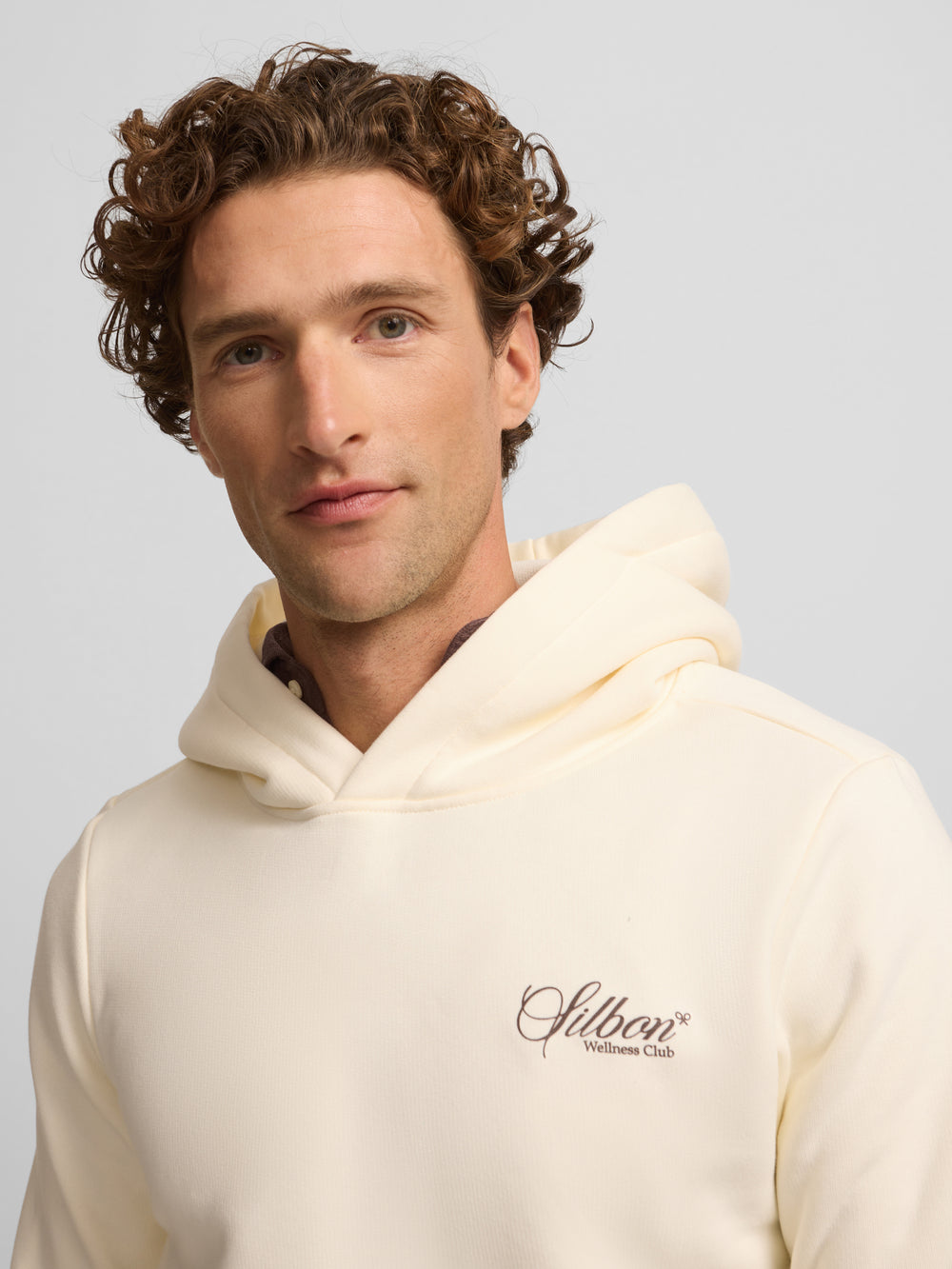 Cream wellness club hoodie sweatshirt