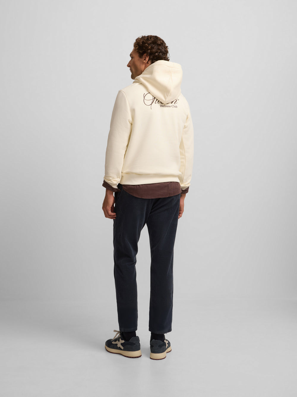 Cream wellness club hoodie sweatshirt