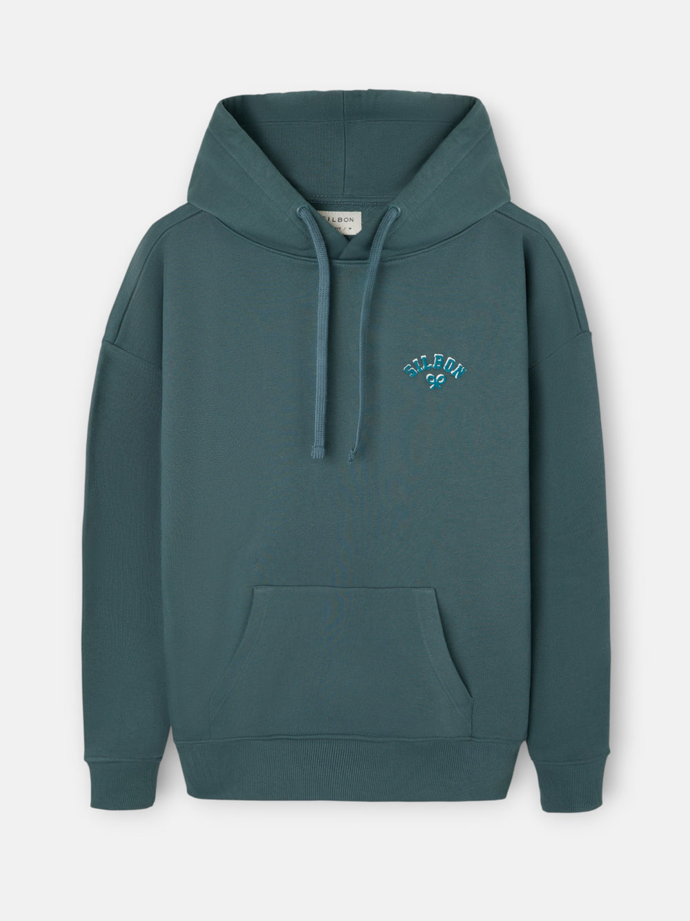 Dark green relaxed fit leisure hoodie