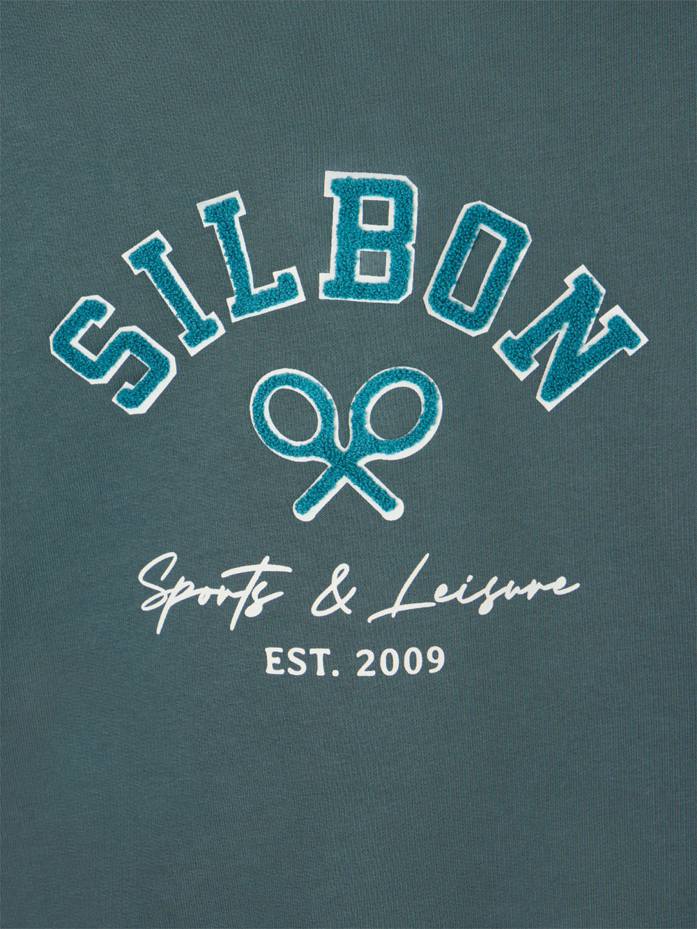 Dark green relaxed fit leisure hoodie