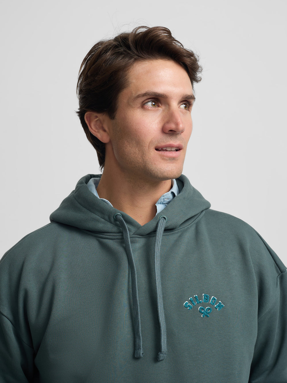 Sweat à capuche décontracté vert foncé