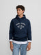 Sweatshirt hoodie Silbon sports azul-marinho