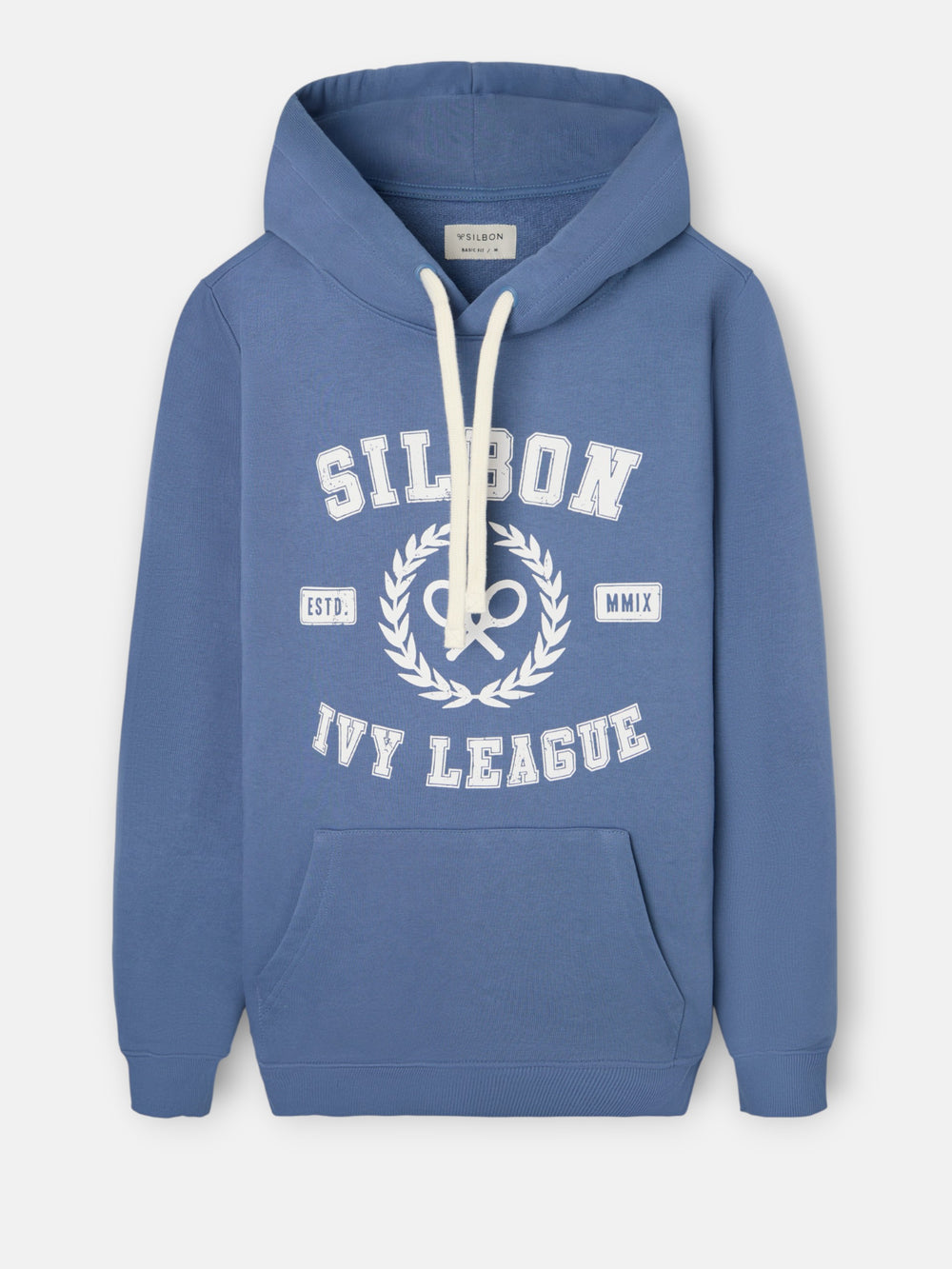 Sudadera hoodie Silbon ivy league azul indigo