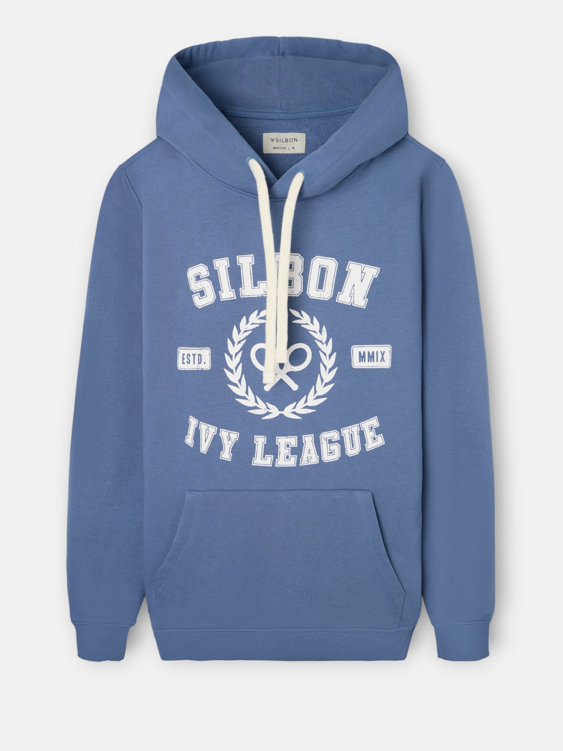 Sweatshirt hoodie Silbon ivy league azul índigo