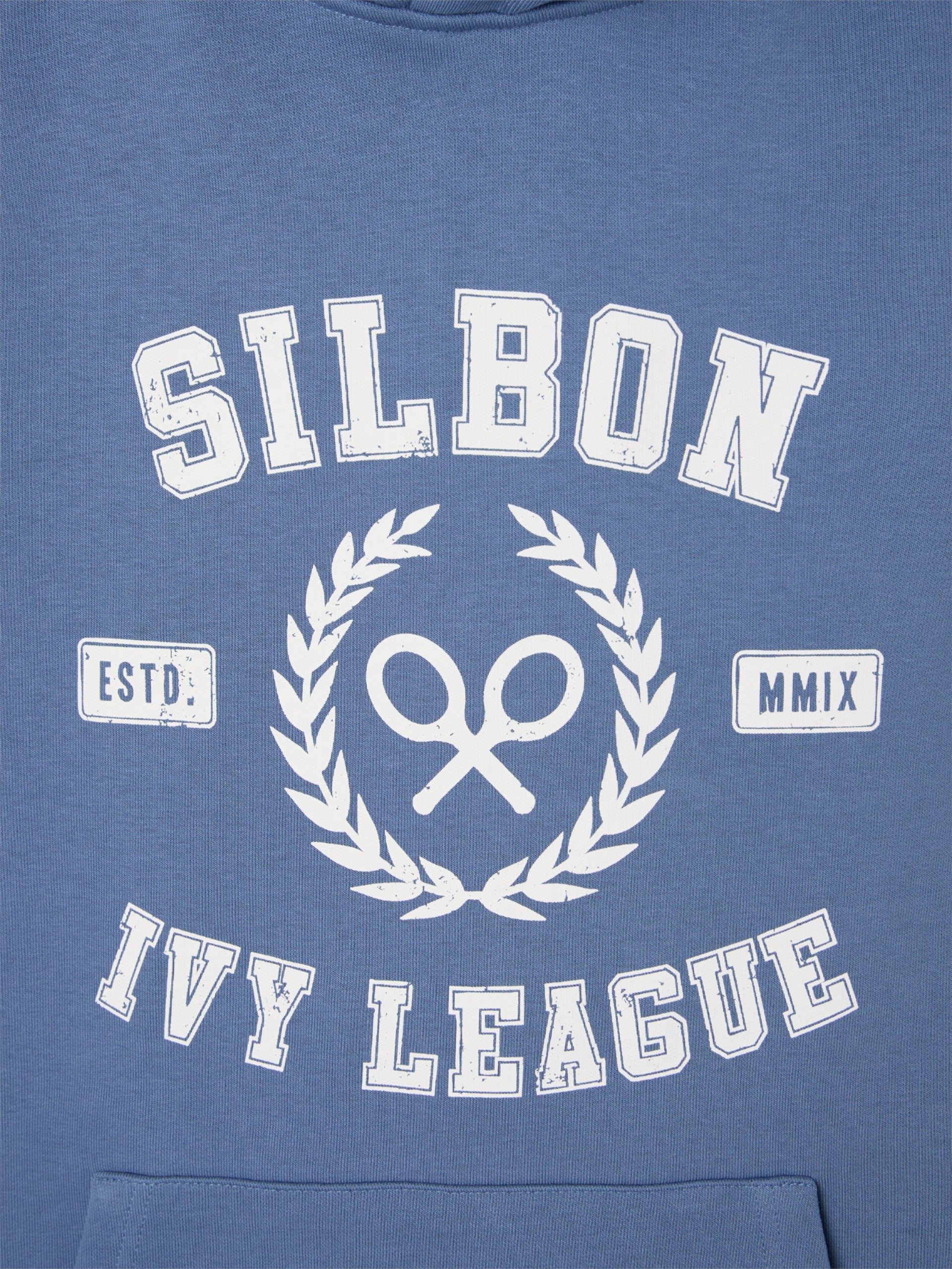 Sweatshirt hoodie Silbon ivy league azul índigo