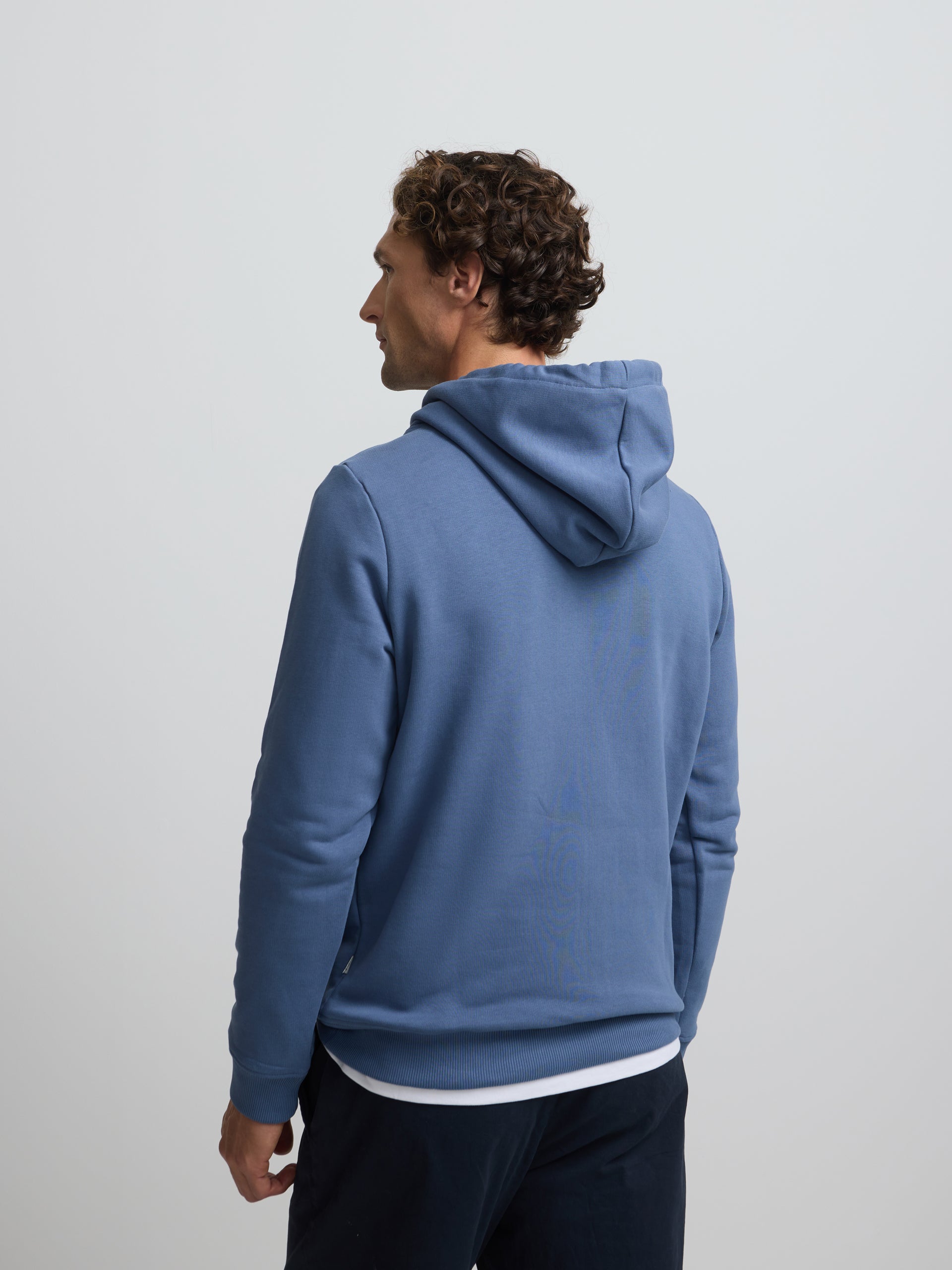 Sweatshirt hoodie Silbon ivy league azul índigo