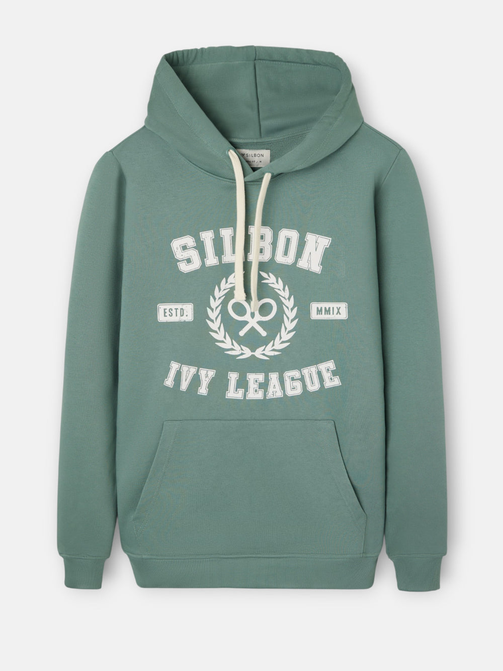 Sudadera hoodie Silbon ivy league verde