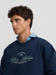 Sudadera special fit lettering azul marino