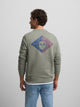 SB khaki shield sweatshirt