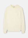 Sweatshirt raquete em relevo tom creme